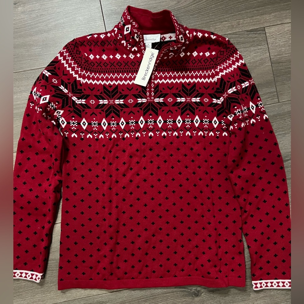 Men’s holiday sweater (red)